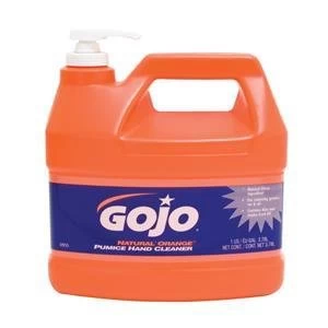 Original Gojo Natural Orange Hand Cleaner Grease Removing with Pumice Particles and Aloe 3.78 Litre