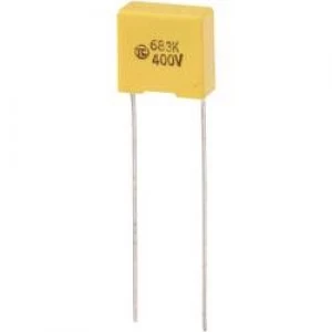 MKS thin film capacitor Radial lead 0.068 uF 400 Vdc 5 10 mm L x W x H 13 x 6 x 12mm