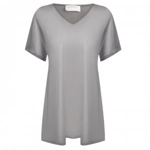 Golddigga Mesh Cover Up T Shirt Ladies - Grey