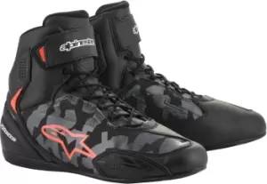 Alpinestars Faster-3 Camo Motorcycle Shoes, green-brown, Size 40, green-brown, Size 40