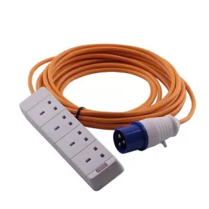 Zexum 2.5mm 16A Orange Mains Hook Up Extension Cable - 30 Meter