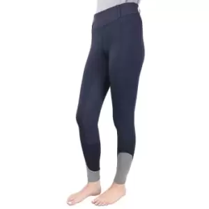 Hy Sport Active Womens/Ladies Horse Riding Tights (L) (Midnight Navy/Pencil Point Grey) - Midnight Navy/Pencil Point Grey