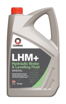 LHM Plus Hydraulic Brake & Levelling Fluid - 5 Litre LHM5L COMMA