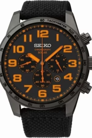Mens Seiko Chronograph Solar Powered Watch SSC233P9