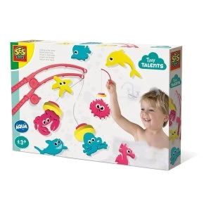 SES Creative - Childrens Tiny Talents Fishing In The Water Bath Playset (Multi-colour)