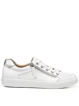 Hotter Chase Ii Leather Deck Shoes - White, Size 4, Women