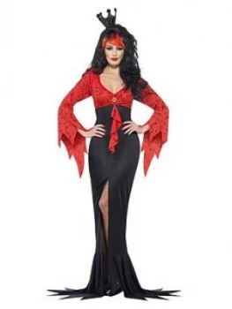 Ladies Evil Queen Costume, One Colour Size M Women