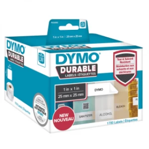 Dymo 1933083 Durable Square Labels 25mm x 25mm 1 x 1700 Labels