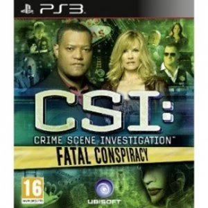 CSI Crime Scene Investigation Fatal Conspiracy PS3 Game