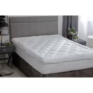 Hotel Premium Micron Cluster Filled Dual Layer Mattress Topper King