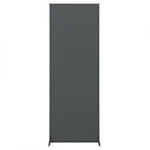 Nobo Freestanding Room Divider Screen Impression Pro 600mm x 1800mm x 300mm Felt, Metal Grey