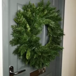 60cm Kateson Fir Plain Green Christmas Wreath with 150 tips