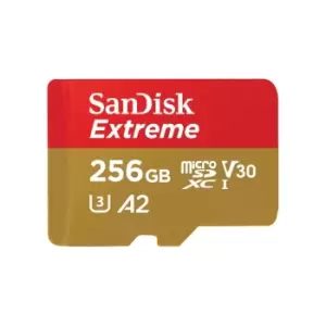 SanDisk Extreme 256GB MicroSDXC UHS-I Class 10