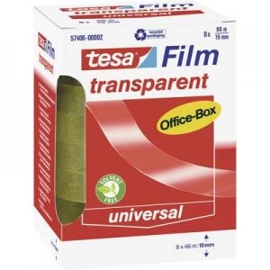 tesa 57406-00002-00 57406-00002-00 Tesa film tesafilm Transparent (L x W) 66 m x 19mm 8 pcs