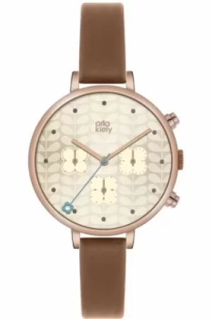 Ladies Orla Kiely Ivy Chronograph Watch OK2040