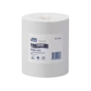 TORK Paper roll, pack of 6, brilliant white tissue, C.T.T. grade, 2-ply, perforated