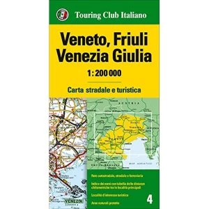 Veneto / Friuli Venice / Giulia 4 Sheet map, folded 2016