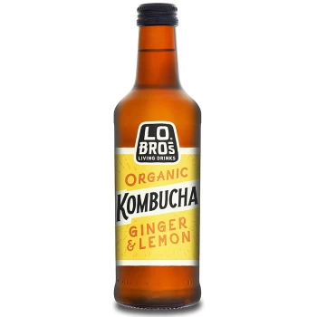 Lo Bros Living Drinks Kombucha Ginger & Lemon 330ml