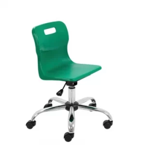 TC Office Titan Swivel Junior Chair with Castors, Green