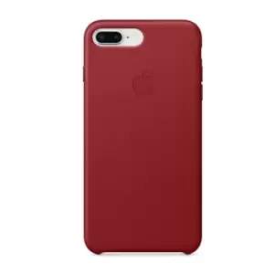 iPhone 8 Plus Leather Case - Red