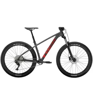 2022 Trek Roscoe 6 Hardtail mountain Bike in Lithium Grey/Cobra Blood