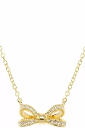 Ted Baker Ladies Gold Plated Olessi Mini Opulent Pave Bow Necklace TBJ1561-02-02