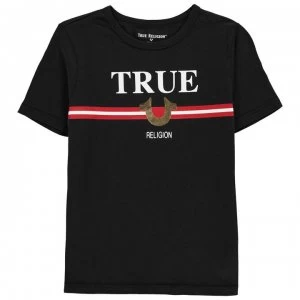 TRUE RELIGION Junior Boys Logo T Shirt - Black
