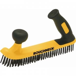 Roughneck Two Handed Soft Grip Wire Brush 5 Rows
