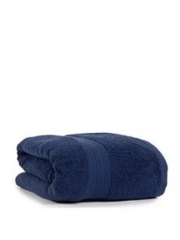 Essentials Collection 100% Cotton 450 Gsm Quick Dry Jumbo Bath Sheet - Navy