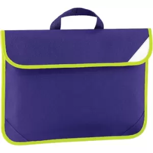 Enhanced-Vis Book Bag - 4 Litres (Pack of 2) (One Size) (Purple) - Quadra