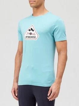Pyrenex Karel Large Logo T-Shirt - Blue