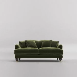 Swoon Holton Velvet 2 Seater Sofa - 2 Seater - Fern