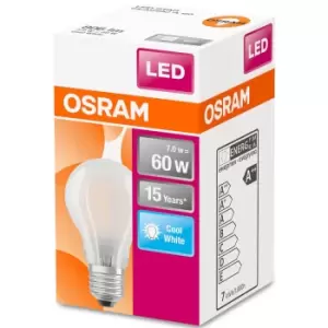 Osram Classic A 60W Frosted Filament ES Bulb - Cool White