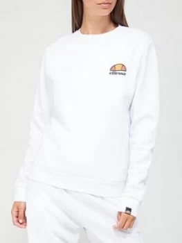 Ellesse Haverford Sweatshirt - White, Size 8, Women