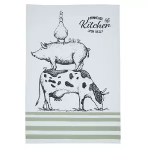 KitchenCraft Set of 2 Farmhouse Tea Towels