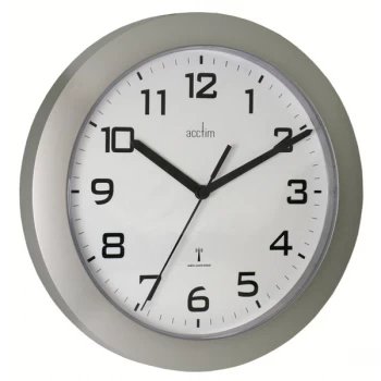 Acctim Peron Wall Clock Silver Silver
