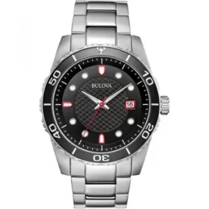 Mens Bulova Quartz Sport Chronograph Stainless Steel Watch