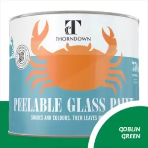 Thorndown Goblin Green Peelable Glass Paint 150ml - Translucent