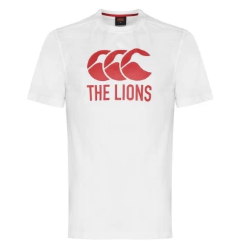 Canterbury British and Irish Lions Logo T Shirt Mens - White