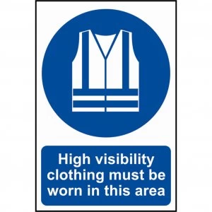 Scan Hi Vis Clothing Must Be Worn In This Area Sign 200mm 300mm Standard