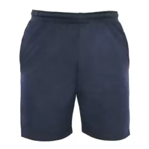 Casual Classics Unisex Adult Ringspun Blended Shorts (M) (Navy)