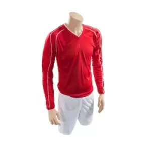 Precision Unisex Adult Marseille T-Shirt & Shorts Set (M) (Red/White)