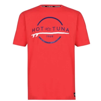 Hot Tuna Crew T Shirt Mens - Red Logo
