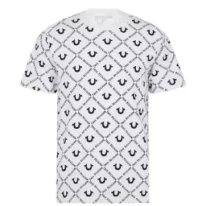 True Religion AO Logo T Shirt - White