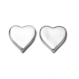 Beginnings Sterling Silver E4619 Heart Stud Earrings