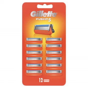 Gillette Fusion5 Mens Razor Blade Refills 12 Count