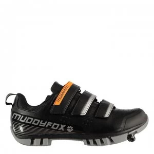 Muddyfox MTB100 Junior Cycling Shoes - Black/Grey