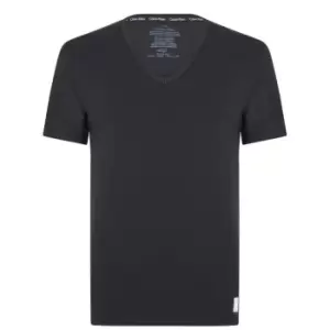Calvin Klein 2 Pack V Neck T Shirt - Black