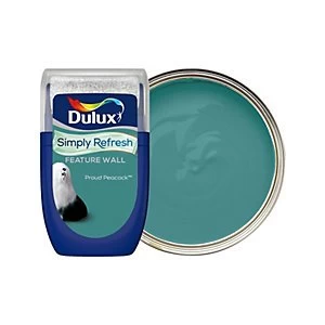 Dulux Simply Refresh Feature Wall Proud Peacock Matt Emulsion Paint 30ml