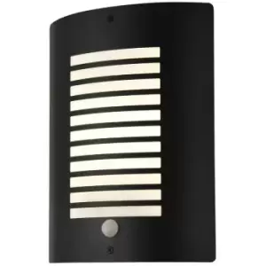 Zinc Lantern SIGMA With PIR Textured Black Exterior Light